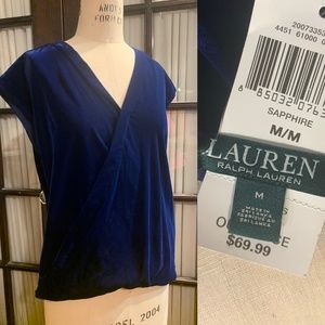 Sapphire Velvet Ralph Lauren Top
